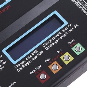 B6AC 80W 6A NiCd/MH/LiLo/LiFe/Pb RC Battery Balance Charger Lithium Battery Charger
