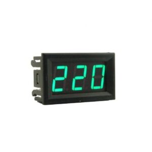 Green 0.56inch AC220V Two Wire AC Voltmeter 70V ~ 500V