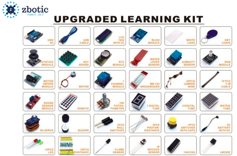 Arduino Uno starter Kit Beginners - mini at MG Super Labs India