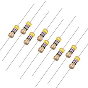 47 ohm  0.25W Carbon Film Resistors(Pack of 100)