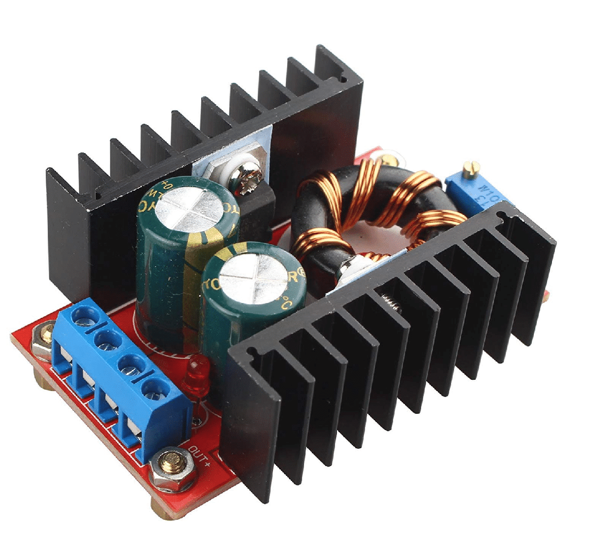 150W DC-DC Step-Up Boost Converter 10-32V to 12-35V 6A Adjustable Power  Supply Module - Zbotic