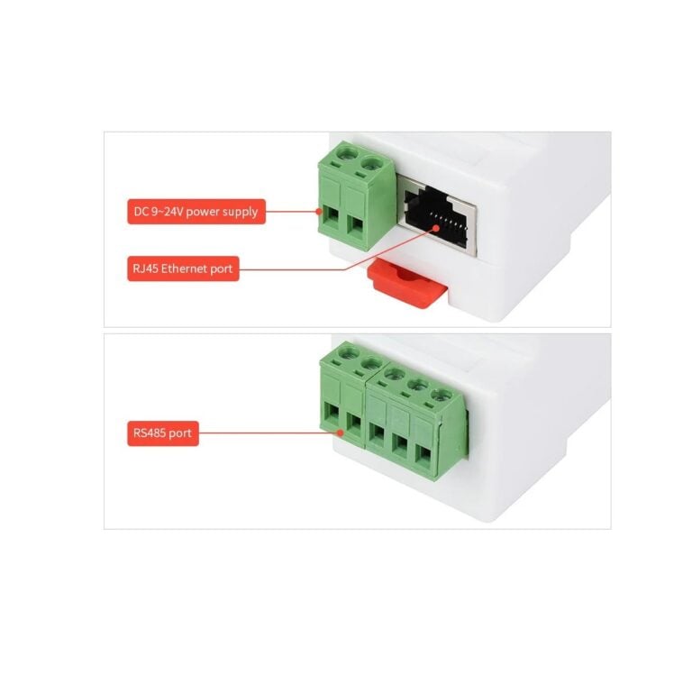 Waveshare Industrial Serial Server, RS485 To RJ45 Ethernet, TCP/IP To ...