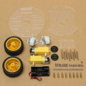 2WD-Mini-Round-Double-Deck-Smart-Robot-Car-Chassis-DIY-Kit-1