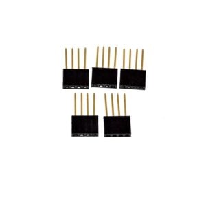 4 Pin Female 11mm tall stackable Header Connector for Arduino(Pack of 5)