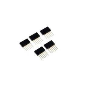 6 Pin Female 11mm tall stackable Header Connector for Arduino-5Pcs.