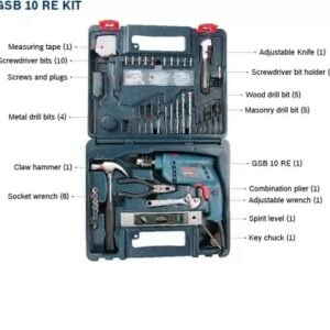 Bosch drill machine best sale kit gsb 500 re