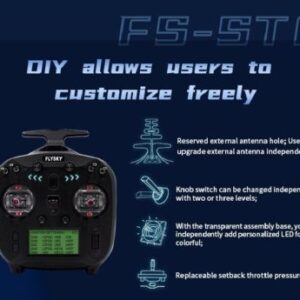FlySky FS-ST8 2.4 GHz ANT Transmitter with FS-SR8 receiver (Upgraded Version)