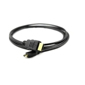 Black 1.5M Micro HDMI to, HDMI Copper-Clad Steel, Cable for Raspberry Pi 4B
