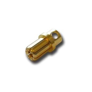 8mm Gold Plated Bullet Connector Male-1Pcs