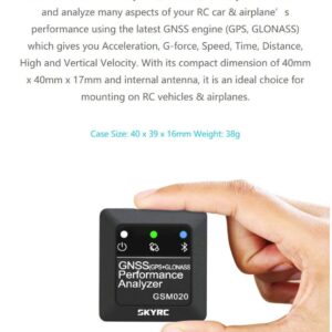 SKYRC GSM020-GNSS Performance Analyzer / Speed Meter for RC Models