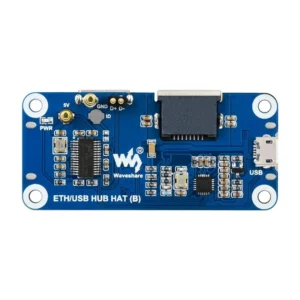 Waveshare Ethernet / USB HUB HAT (B) for Raspberry Pi Series, 1x RJ45, 3x USB 2.0