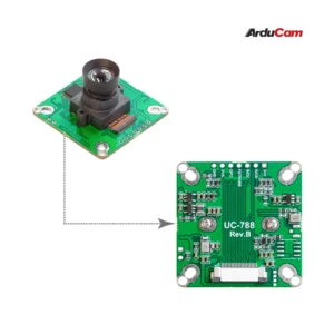 Arducam Full HD Color Global Shutter Camera for Raspberry Pi, 2.3MP AR0234 Wide Angle Pivariety Camera Module