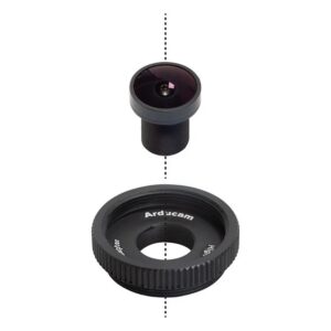 Arducam 120 Degree Wide Angle 1/2.3inch M12 Lens with Lens Adapter for Raspberry Pi High Quality Camera