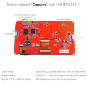 Nextion Intelligent NX8048P070-011C 7.0″ HMI Capacitive Touch Display