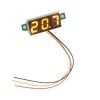 0.28inch 0-100V Three Wire DC Voltmeter Yellow 3