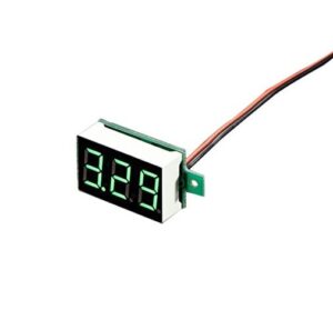 0.28inch 3.5-30V Two Wire DC Voltmeter Green
