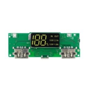 18650 5V 1A/2A Lithium, Battery Digital Display, Charging Module Dual, USB Output Band, Display Booster, Mmodule