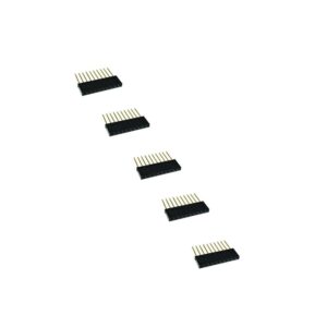 10 Pin Female 11mm tall stackable Header Connector – 5pcs.