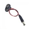 I Type 9V Battery, Clips Connector, Buckle with DC15CM, Black and Red Cable