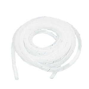 8mm Spiral Wrapping Band White 10M for Wires
