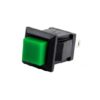 Green DS-429A 10MM 2PIN Self-Locking Square Push Button Switch with Lock