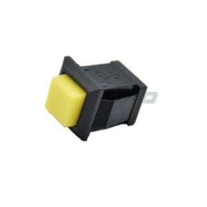 Yellow DS-431 2PIN OFFON Self-Reset Square Push Button Switch（NC Press Break）