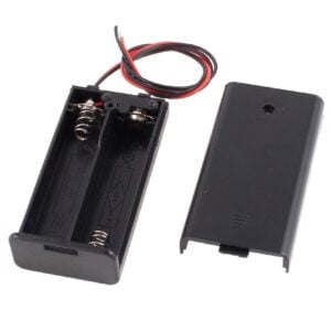 2 x 1.5V AA battery holder with cover and On/Off Switch