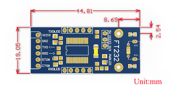 Waveshare Ft232 Usb Uart Board (Micro)
