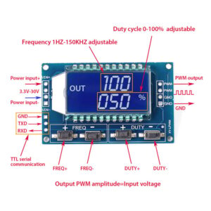 Xy-Lpwm Signal Generator Pwm Pulse Frequency Duty Cycle Adjustable Module Lcd Display Module