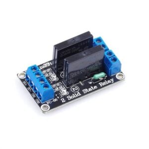 2 Channel 24V Relay Module Solid State Low Level SSR DC Control 250V 2A with Resistive Fuse