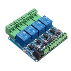 12V Modbus RTU 4, Channels Relay Module, Input Optocoupler, Isolation RS485 MCU for, Arduino