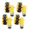Yellow McNamum Wheel 60MM-K （4pcs/set） Compatible with 6.7mm couplings 5