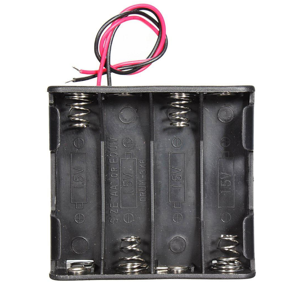 Buy 4 x AA Battery Holder Box Without Cover - Zbotic