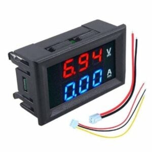 Dual Led 0.28 ” Display for DC0-100V Voltage and Current Test Digital Instrument Digital Meter Panel Amplifier Red Blue 10A