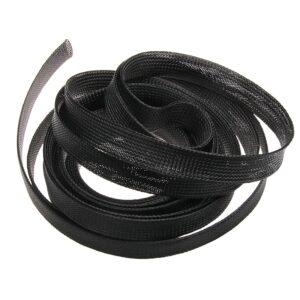 Nylon 12mm Expandable Braided Sleeve for Wire Protection-2M Length