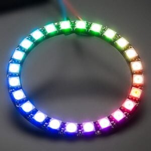 24 Bit WS2812 5050 RGB LED Built-in Full Color Driving Lights Circular Development Board 2