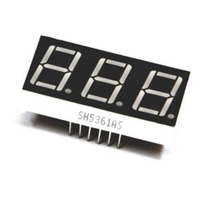 0.56 inch Red 3 Digit 7 Segment LED Display CC 12pin (Pack of 2)