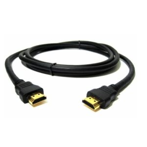 HDMI to HDMI Cable 1.8 Meter Round High-Quality Copper-Clad Steel Black