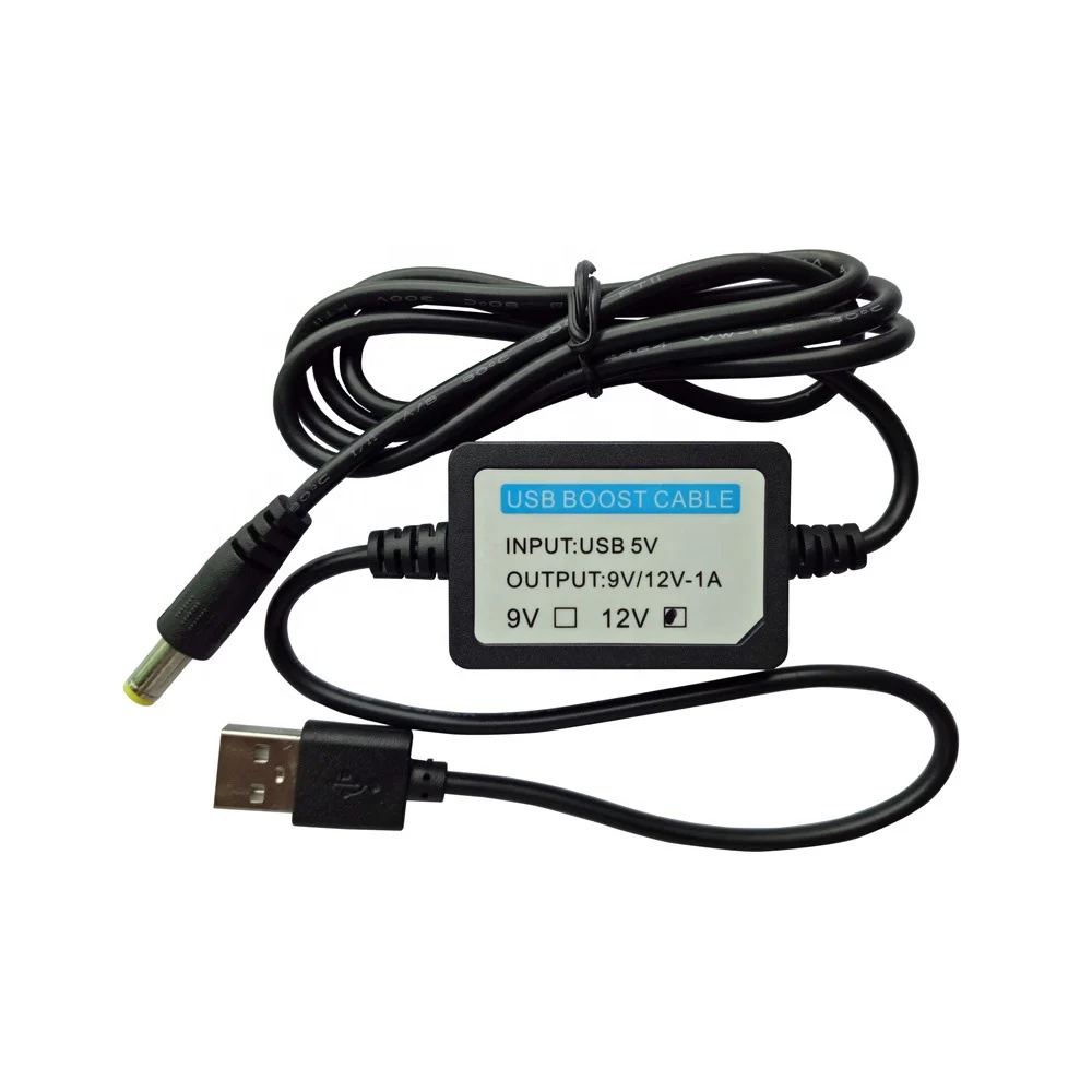 USB 5V to 12V DC Power Supply Adapter 5.5mm 12V DC Jack Cable with Boost  Converter Module for Arduino