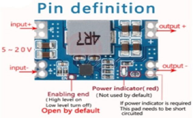 Mini 560 Module Easyeda MINI560 DC-DC 3.3V 5A Step-Down Stabilized Voltage Source Module Note ...