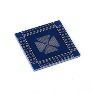 QFN/QFP/TQFP/LQFP 16-80 turn to DIP Double Sided Adapter Board, AD9854 Available QFP80