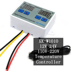 XK-W1010 AC110V-220V C/F Digital Temperature Controller 10A with 1m Cable