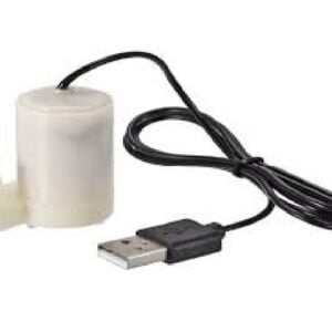 Vertical 5V Black Mute Sounds Mini Submersible Pump with USB