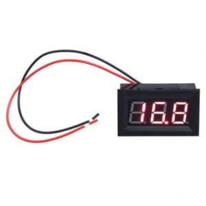 0.56inch 3.5-30V Two Wire DC Voltmeter Red
