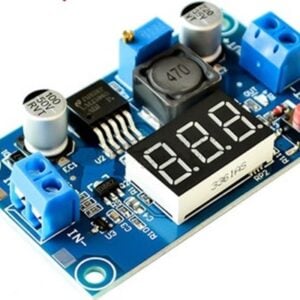 LM2596 DC-DC Adjustable Step-down Module with Digital Display Voltmeter （Red Button Switch)