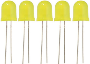 28mmLeg LED 10MM Yellow (Pack of 10)