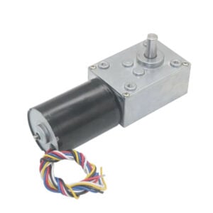 Brushless DC Worm Gear Reduction Motor with Encoder