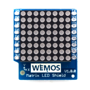 Matrix LED Shield V1.0.0 for WEMOS D1 Mini 8x8 Matrix Lattice Red LED Module
