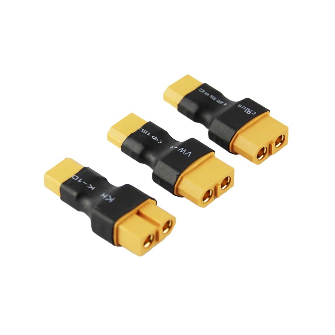 Adaptateur Connecteur XT60 Vers XT90 (4 Paires) - Sans Fil Pour Modélisme RC - Drone, Voiture, Avion