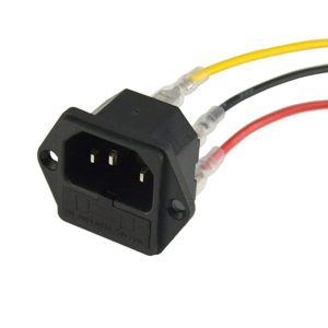 Power Cord Inlet Socket with Fuse Holder